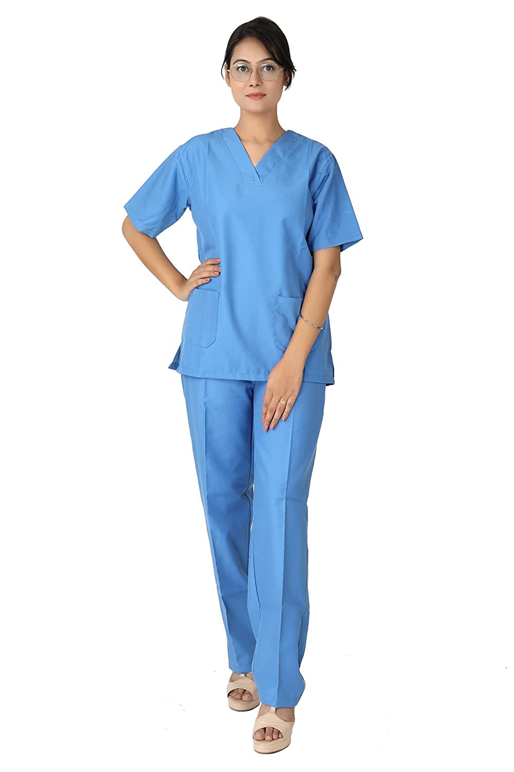 Ecoflex Women's V-Neck (Navy) New Gen Scrub